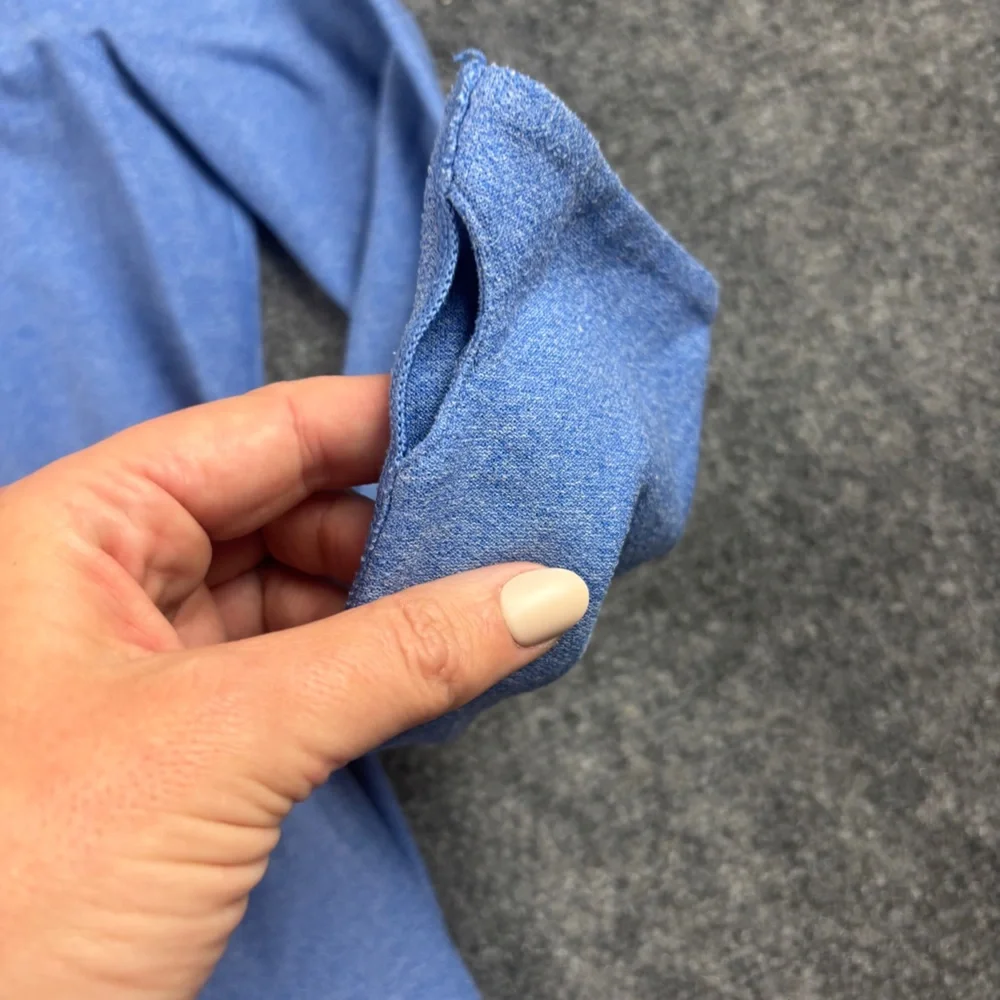 UNDER ARMOUR Women’s Blue long Sleeve Fitted AllweatherGear athletic shirt Large - Picture 4 of 8